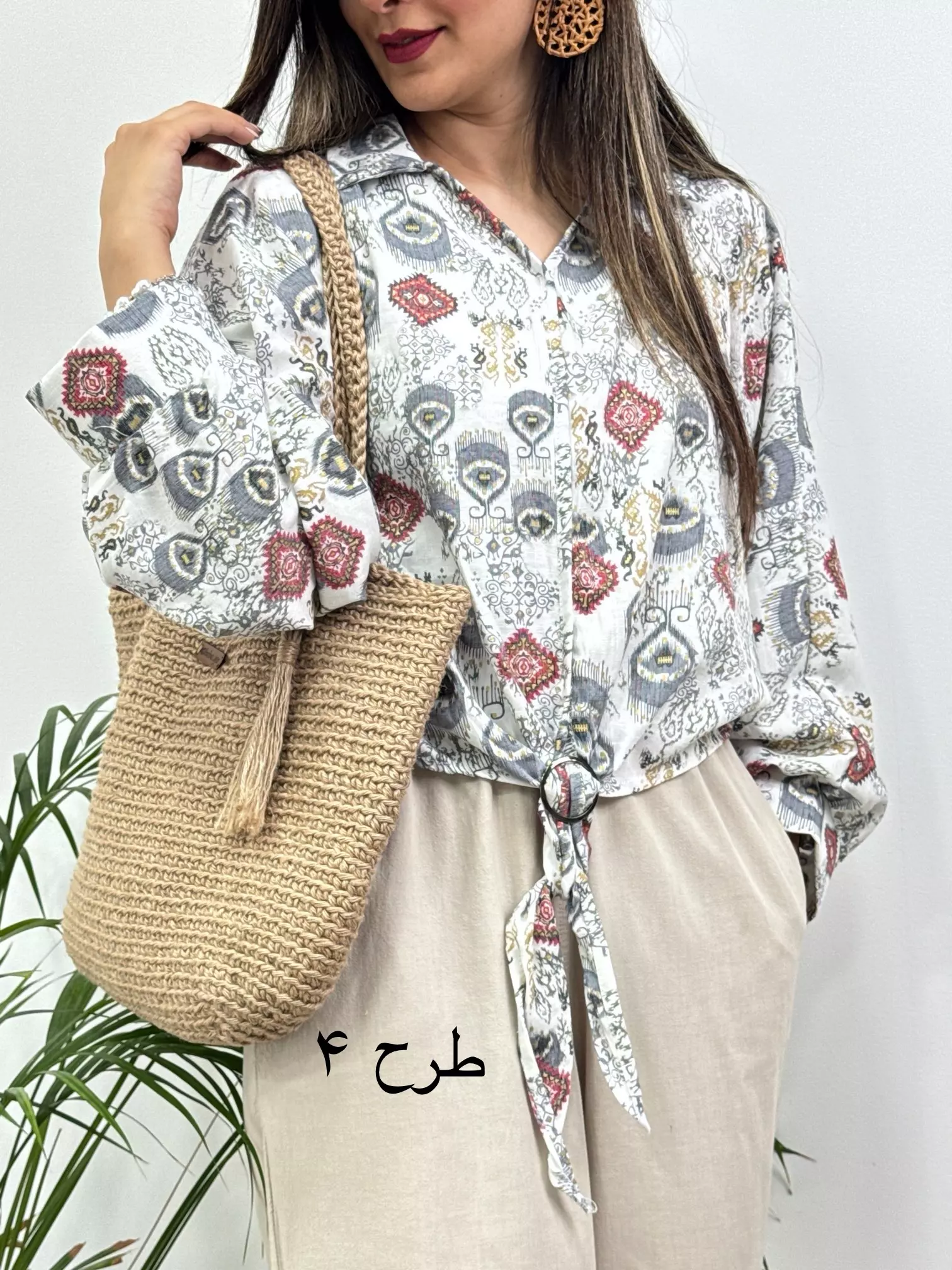 شومیز گره ای باتیک